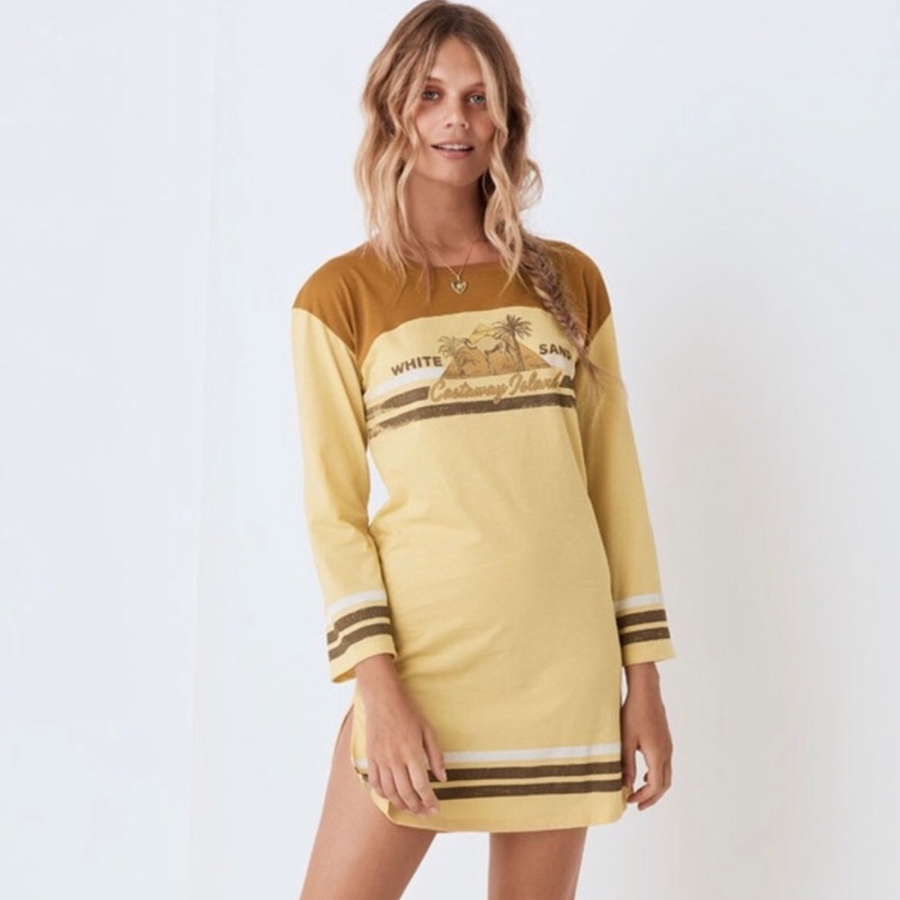 Spell & the Gypsy White Sand Organic tee dress